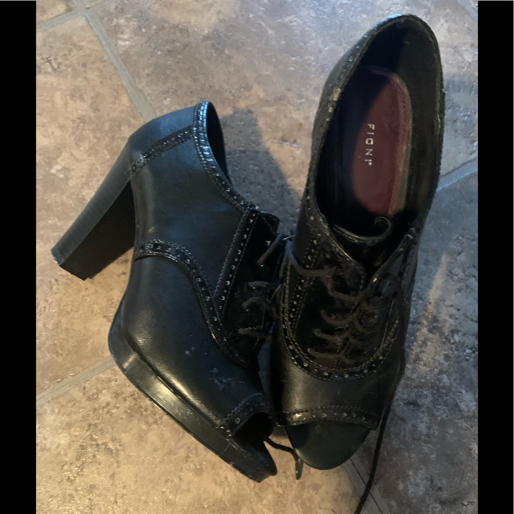 Fiona open toe  lace up shoes .